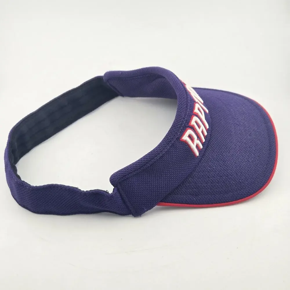 Vintage Nike Toronto Raptors NBA Visor Hat Purple Elastic Back Textured Mesh